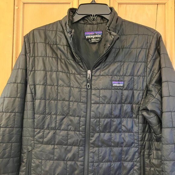 Patagonia Womens Nano Puff Quilted Outdoor Puffer Jacket Size Large Black SP EXC - Picture 5 of 12